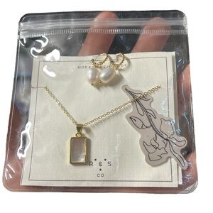 Rise & Shine Jewelry Set - Womens 18-24k Gold Filled Necklace/Earrings